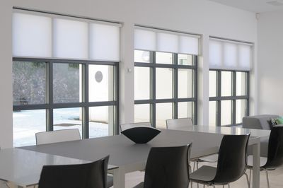 Roller Blind Systems, SG 4910, Colorama 2, Room shot "Kenny Miller Home", Edinburgh, United Kingdom