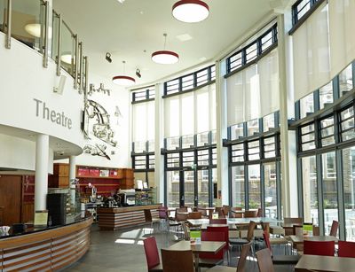 Roller Blind Systems, SG 4970, Multiscreen 1-10%, Room shot "Durham Gateway", Durham, United Kingdom